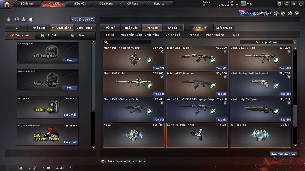 shop acc cf uy tin gia re